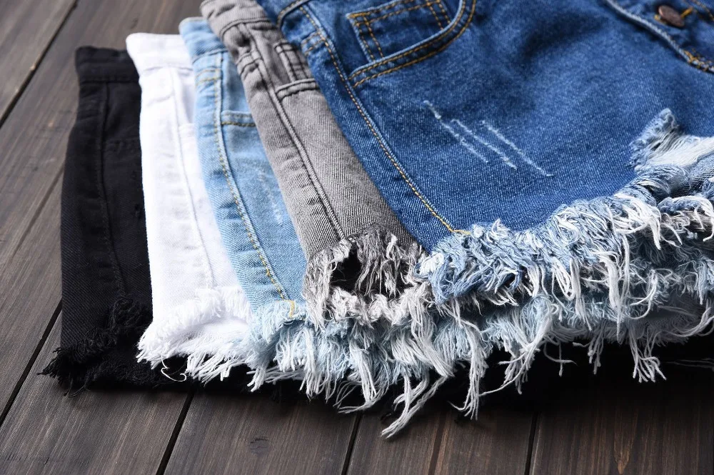 DJGRSTER Sexy Jeans Shorts Women Summer Booty Shorts Mini Denim Short Feminino Casual Jean Black Shorts Vintage Plus Size S-6XL -