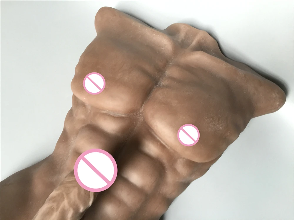 Реалистичный секс силиконовые жизни размер туловища с 18 см пенис и отверстие