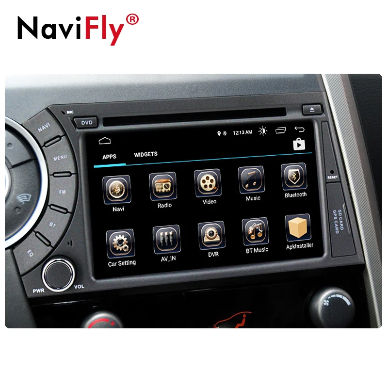 Perfect NaviFly 2 din car multimedia player for Ssangyong Kyron Actyon Android 8.1 quad core 7 inch autoradio gps navigation 5