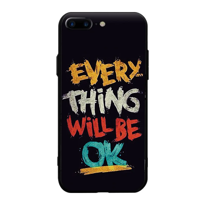 Чехол для iphone 8 Plus черный 3D рельефный чехол силиконовый мультяшный ТПУ
