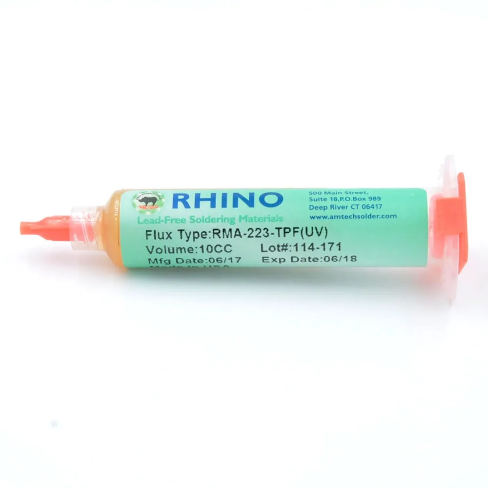 RHINO NC-559-ASM-UV и RMA-223-TPF(УФ) Бессвинцовая сварочная припоя флюс, сделанный AMTECH для ремонта BGA чипа реболлинга
