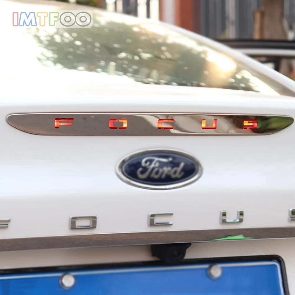 

REAR TAIL BRAKE LIGHT STOP LAMP BEZEL MOLDING GARNISH FOR FORD FOCUS 2019 SEDAN ACCESSORIES CAR STYLING
