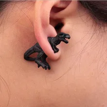 THLIVEOU 1 шт. корейские серьги богемные Винтажные серьги-гвоздики серьги для женщин черные серьги-гвоздики с динозавром лучший подарок для девочки