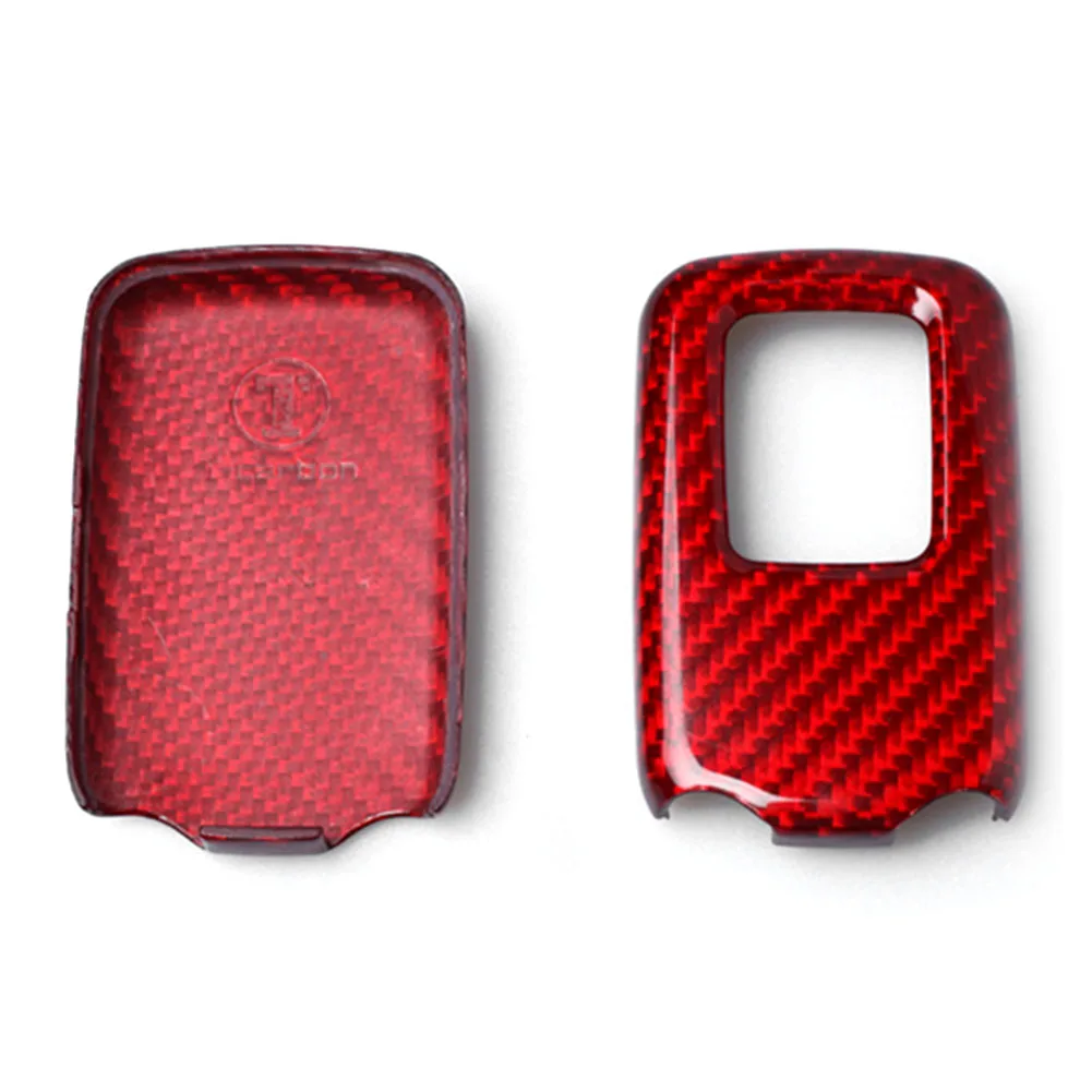 

Real Carbon Fiber Remote Key Case Fob Shell Cover for Honda HRV Vezel Jazz Crosstour Jed Accord