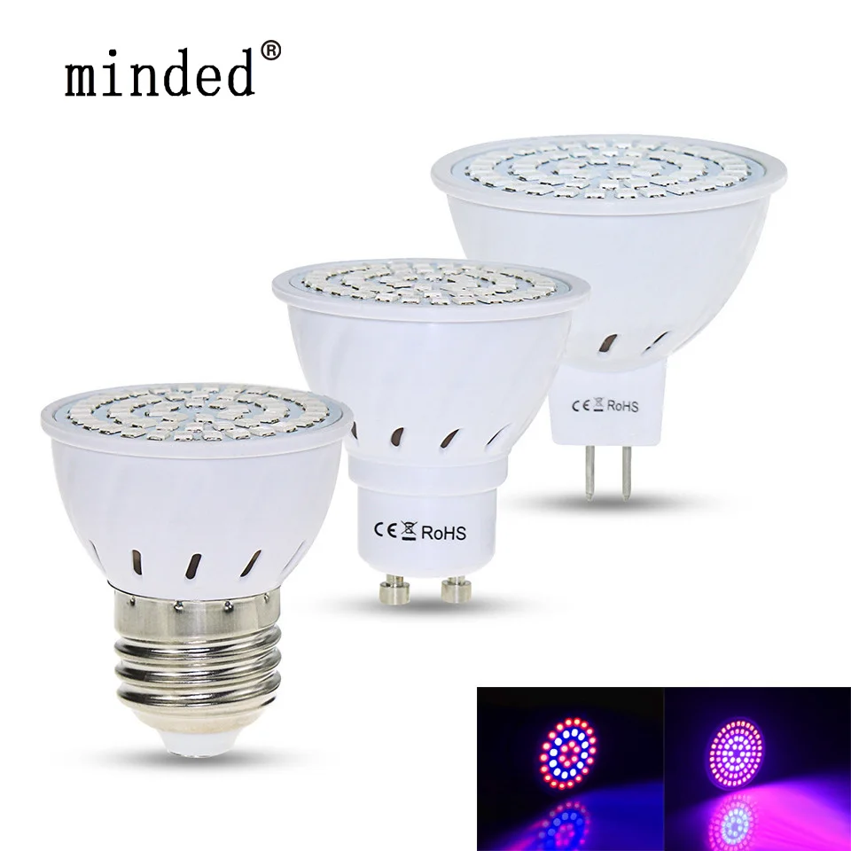 

Full Spectrum Led Grow Light Bulb E27 GU10 MR16 220V Growing Lights Phyto Lamp For Plants Hydroponics System Grow Lamp