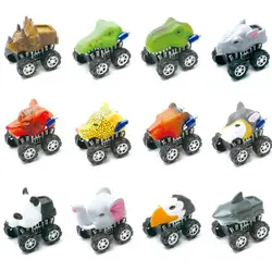 12 фото модные игрушки для детей Мальчики Девочки животное трение питание машинка с инерционным механизмом мини животное автомобиль