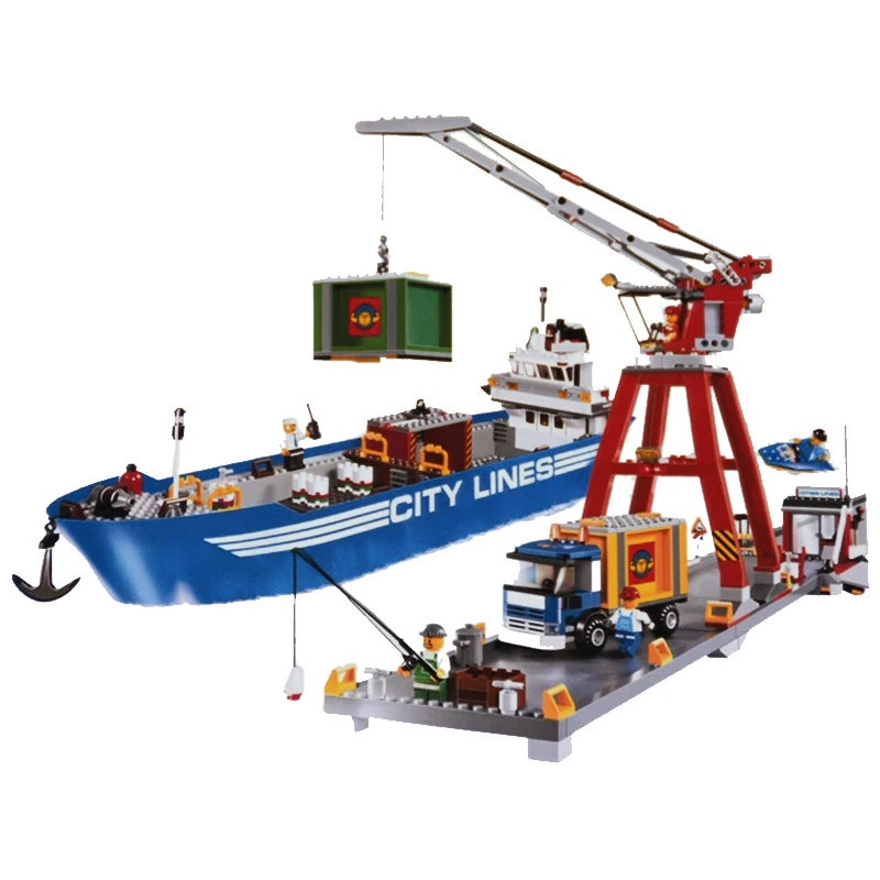 City series the Harbor Model Building Blocks set Legoing compatible