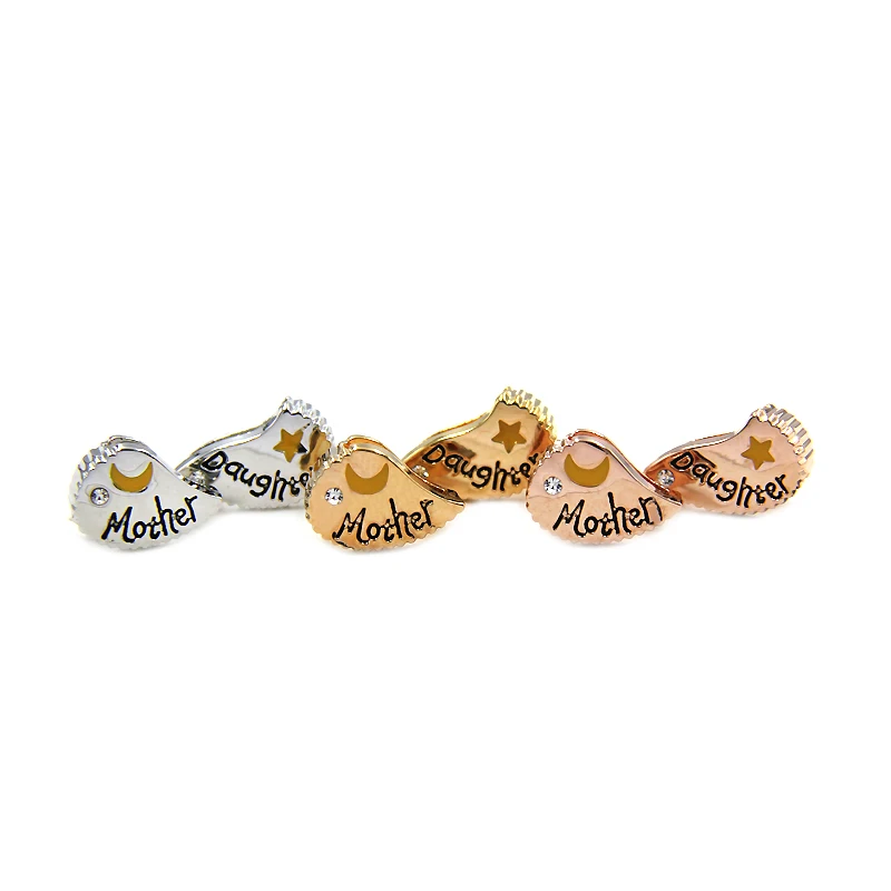 YUKAM Moon Star Mother Daughter Basketball World Map Life Tree Four Leaf Clover Slide Charms Keeper for Bracelets Jewelry Making