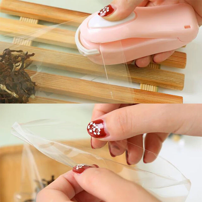 

1 pcs Portable Bag Clips Handheld Mini Electric Heat Sealing Machine Sealer Packing Plastic Bag Clip