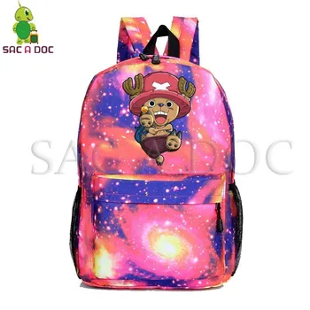 

Galaxy Space One Piece School Backpack for Teenage Girls Boys Daily Backpack Luffy/Chopper Backpack Casual Travel Bags