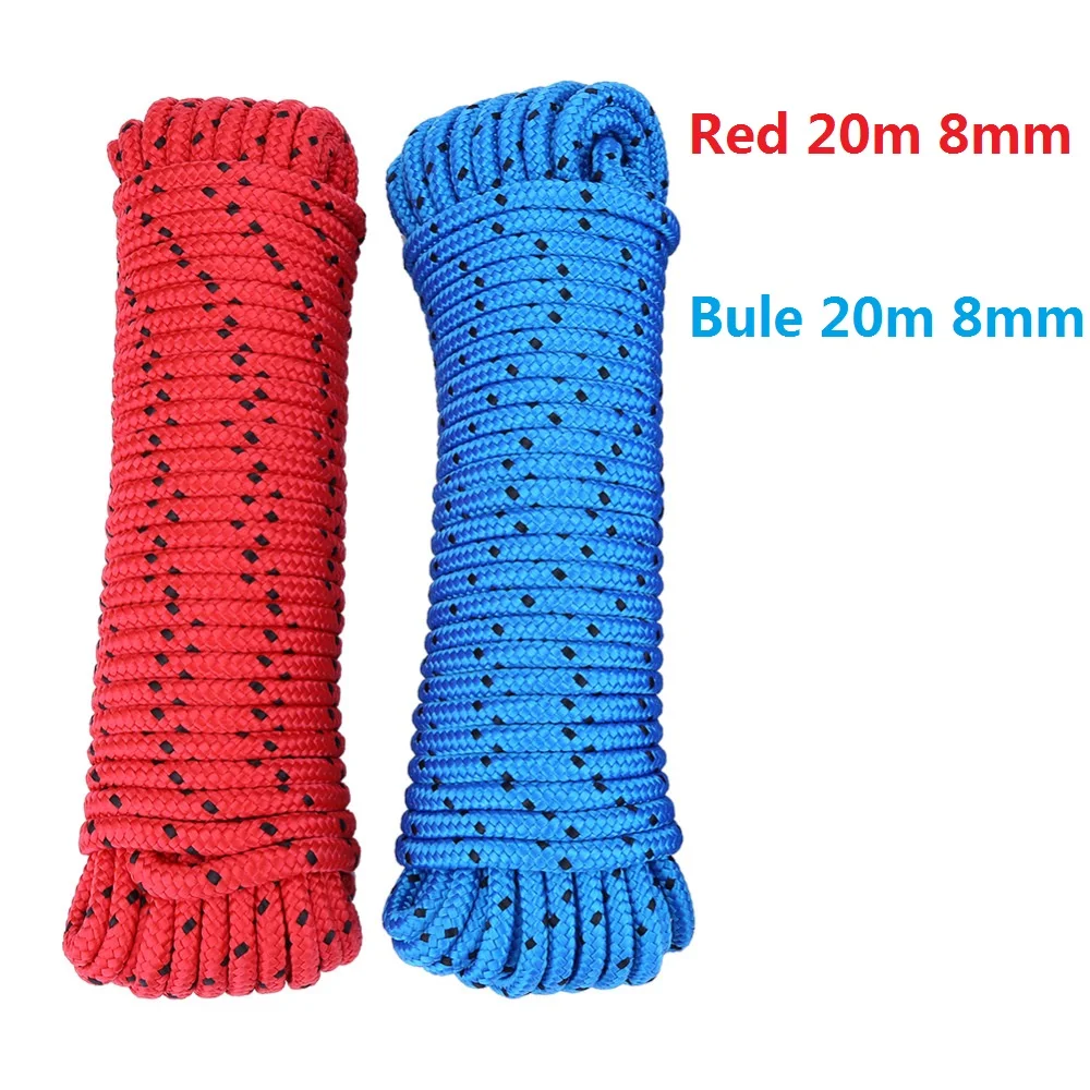 20M Profession Outdoor Climbing Rope 8mm Diameter High Strength