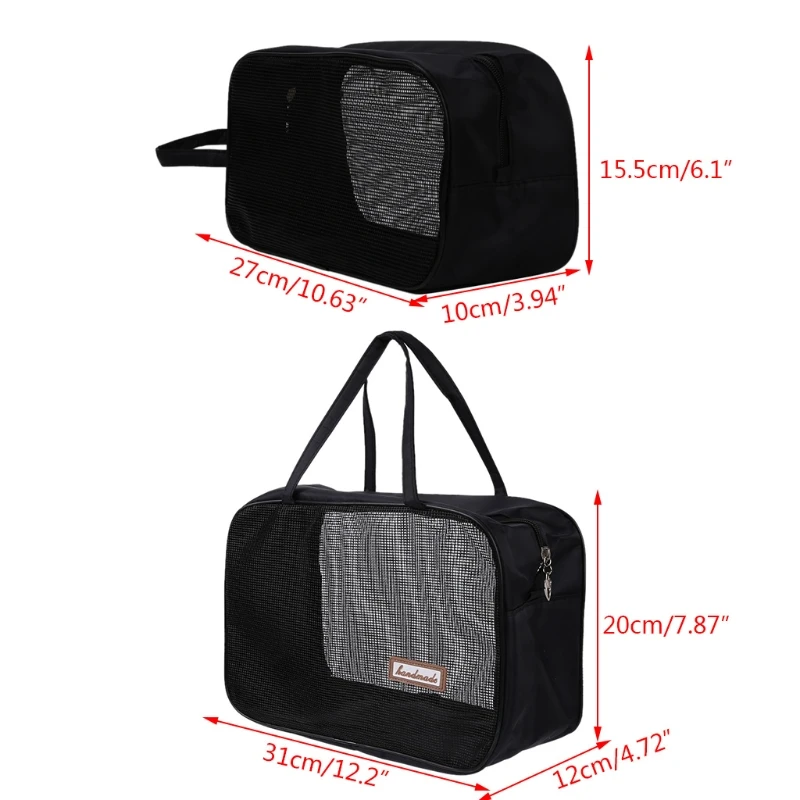 

SFDVBB Portable Bathing Bag Mesh Shower Toiletry Pouch Travel Makeup Storage Holder