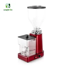 Электрический измельчитель кофе мельница машина кофе измельчитель для зерен плоское шлифование заусениц машина 220 В желтый/черный/белый