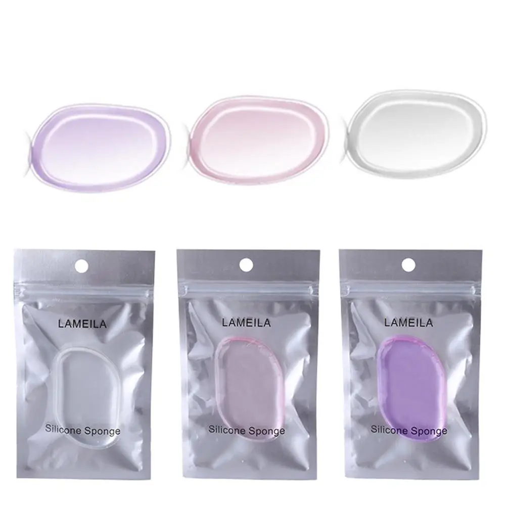 BellyLady в форме листа желе силиконовый слоеный прозрачный порошок спонж для макияжа слоеный случайный цвет