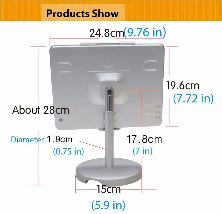 Крепление-держатель для планшета держатель для iPad 2/3/4 tablet pc Стенд металлический корпус Настольная подставка держатель с замком безопасности держатель настольный