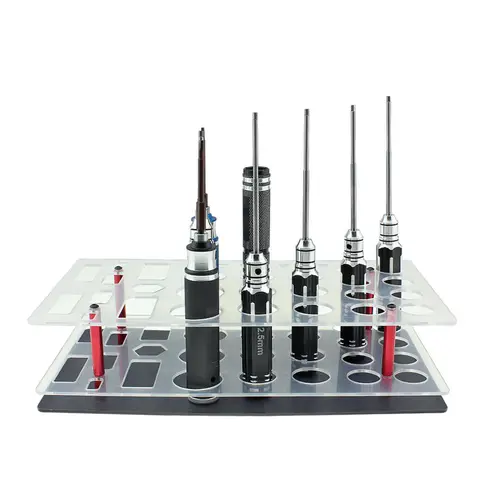 RC Tool Storage Rack Screwdriver Shelf Hex Screwdriver Tool Kit Stand Holder title=