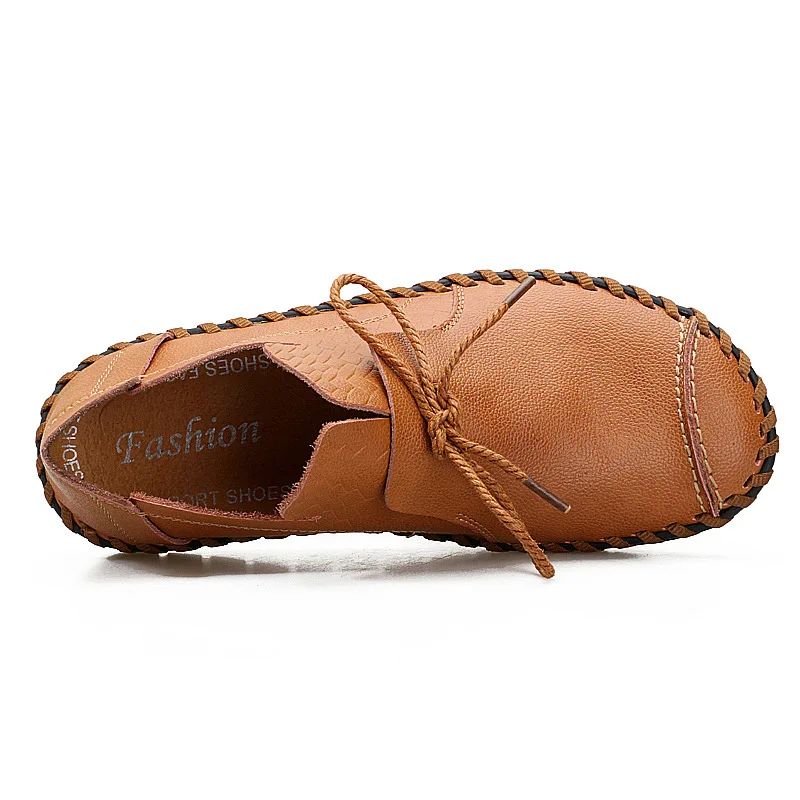 Новая мужская кожаная обувь для бега г. Осенняя модная обувь для мужчин дизайнерская обувь для мужчин дышащие мужские трусы большого размера Мужская удобная обувь
