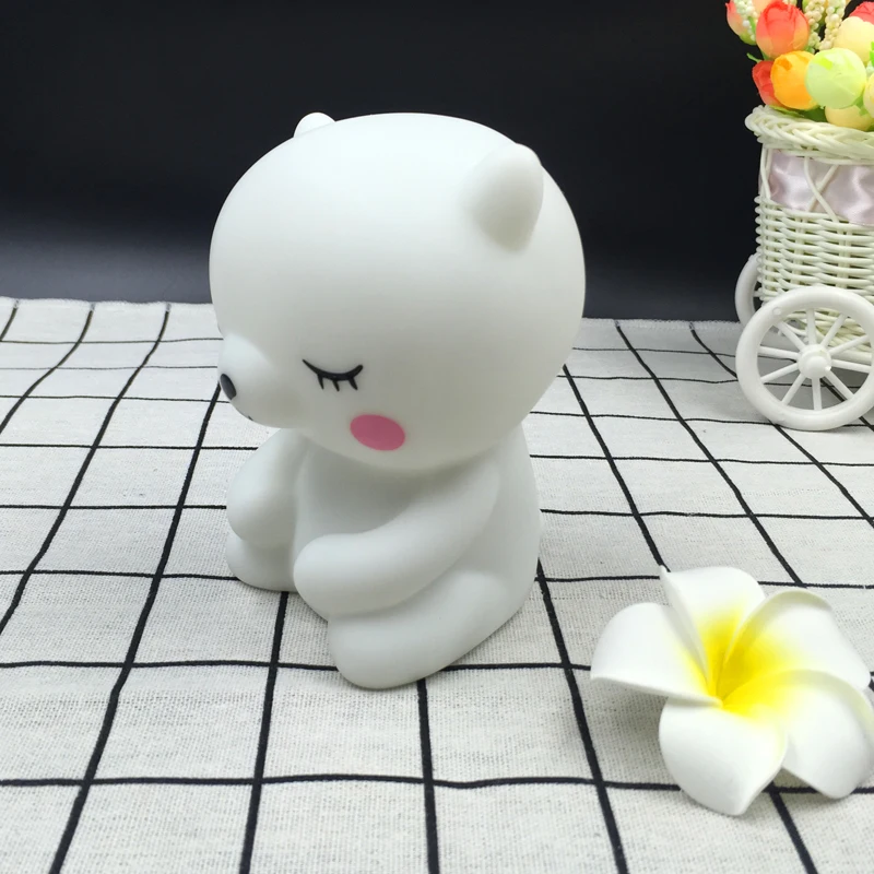 Lovely LED Panda Night Lights Soft Light Black White Baby Pillow Bedroom  Feeding Bedside Lamp Holiday Decor Lighting16