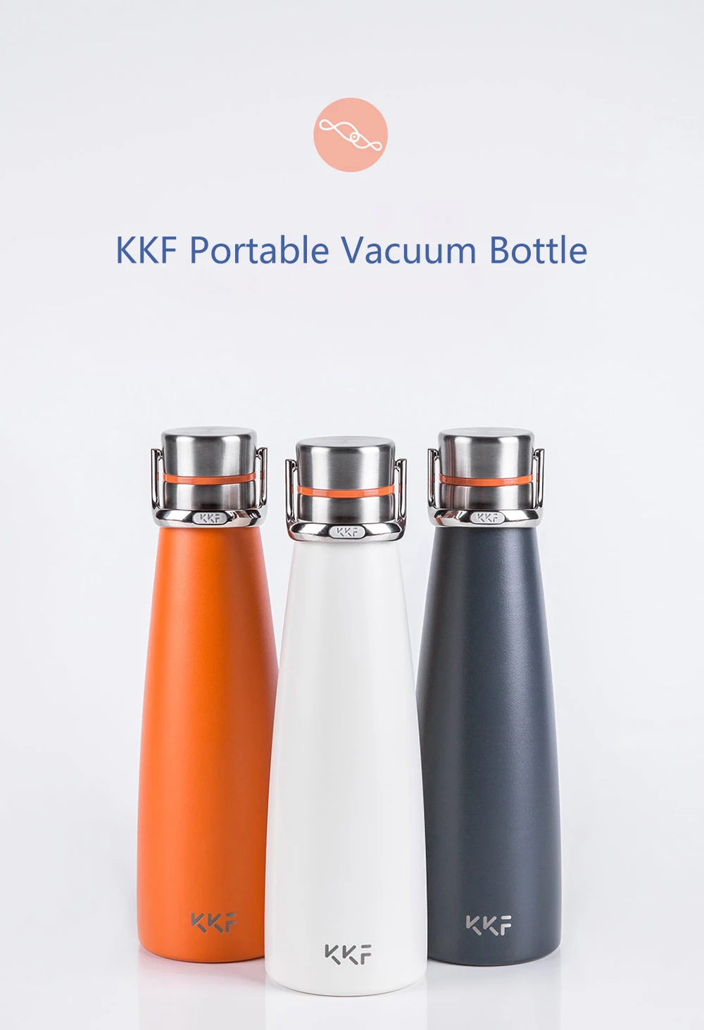 Xiaomi KKF Vacuum Bottle 24h Insulation Thermoses Stainless Steel Thermos Flask Travel Sport Mug 475ML OLED Temperature Cup