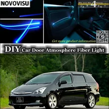 NOVOVISU для TOYOTA Wish интерьерный светильник окружающей среды, настроенный атмосферный волоконно-оптический светильник s внутри Дверная панель освещения, не EL светильник