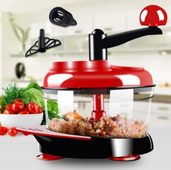 

Home manual meat grinder Multi-functional vegetables cutter Chopper 1.5L