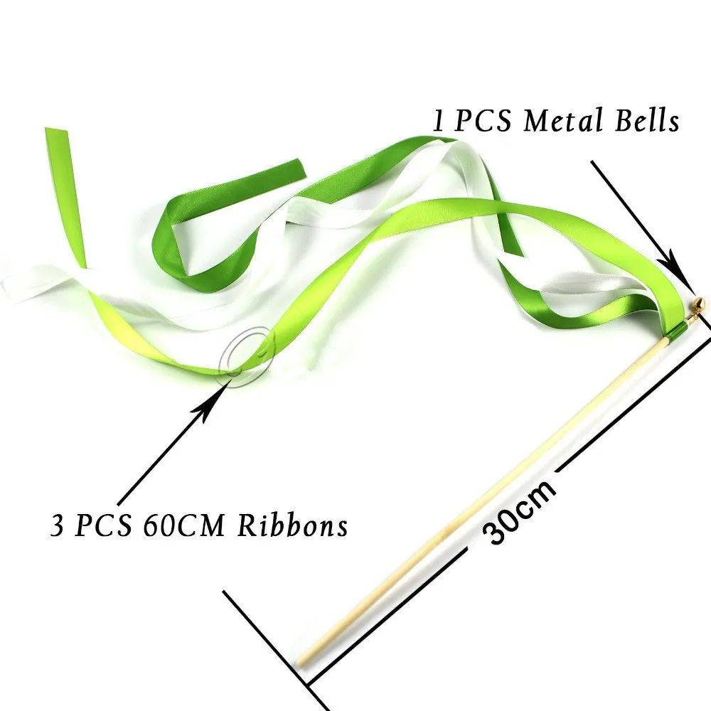 50pcs-Wedding-Ribbon-Wands-Streamers-Confetti-Twirling-Stream-Ribbon-SticDecoration