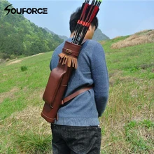 53*12 см Стрела колчан коровья кожа стрела сумка в коричневом цвете для лука стрельба из лука охота стрельба