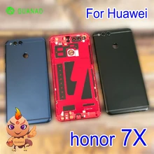 Чехол для huawei Honor 7X, задняя крышка, корпус, металлическая дверь, для huawei Honor 7X, держатель для карт, запасные части