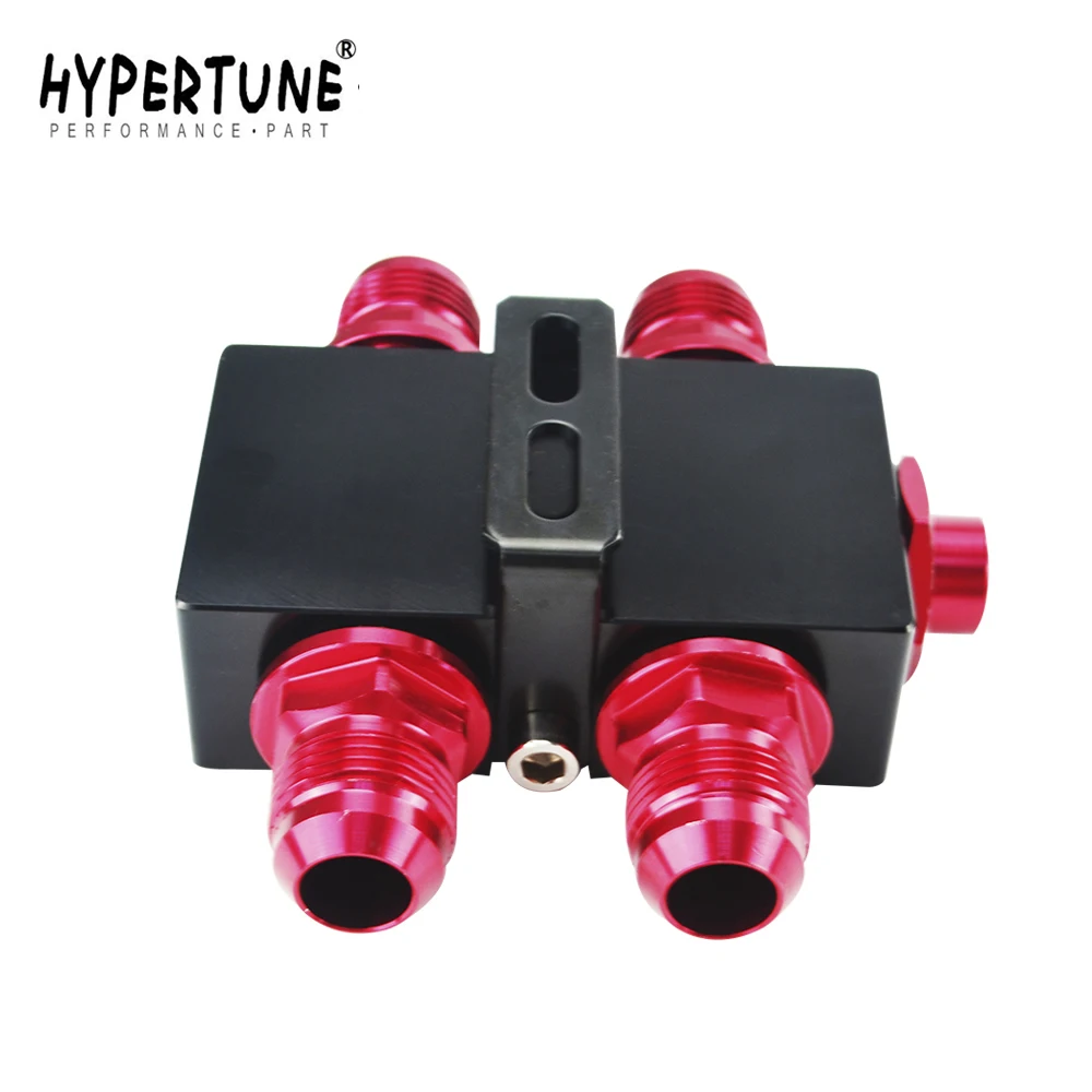 

Hypertune - Oil Filter Sandwich Adaptor With In-Line Oil Thermostat AN10 fitting Oil Sandwich Adapter HT5672BK