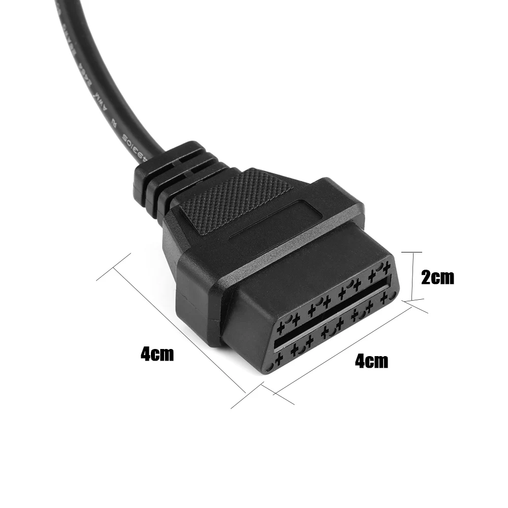 НОВЫЙ OBDII OBD 2 коннектор адаптер для GM 12 Pin GM12 до 16 Авто Диагностический кабель