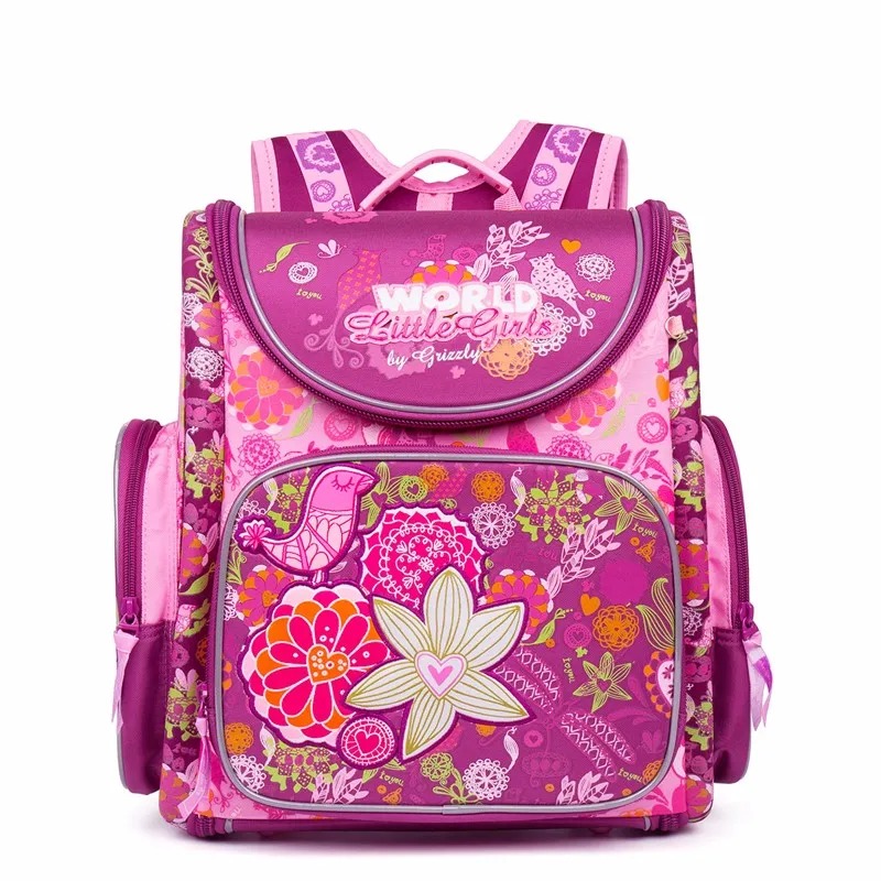 

New Girl School Bag Orthopedic Backpack for Children Cartoon Animal Butterfly Prints High Quality Waterproof nylon book Bag