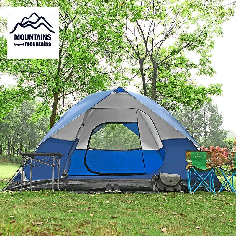 

5-6 People Space Camping Tent Double Sunshade Waterproof Outdoor Travel Family Tent Party Fishing Tent