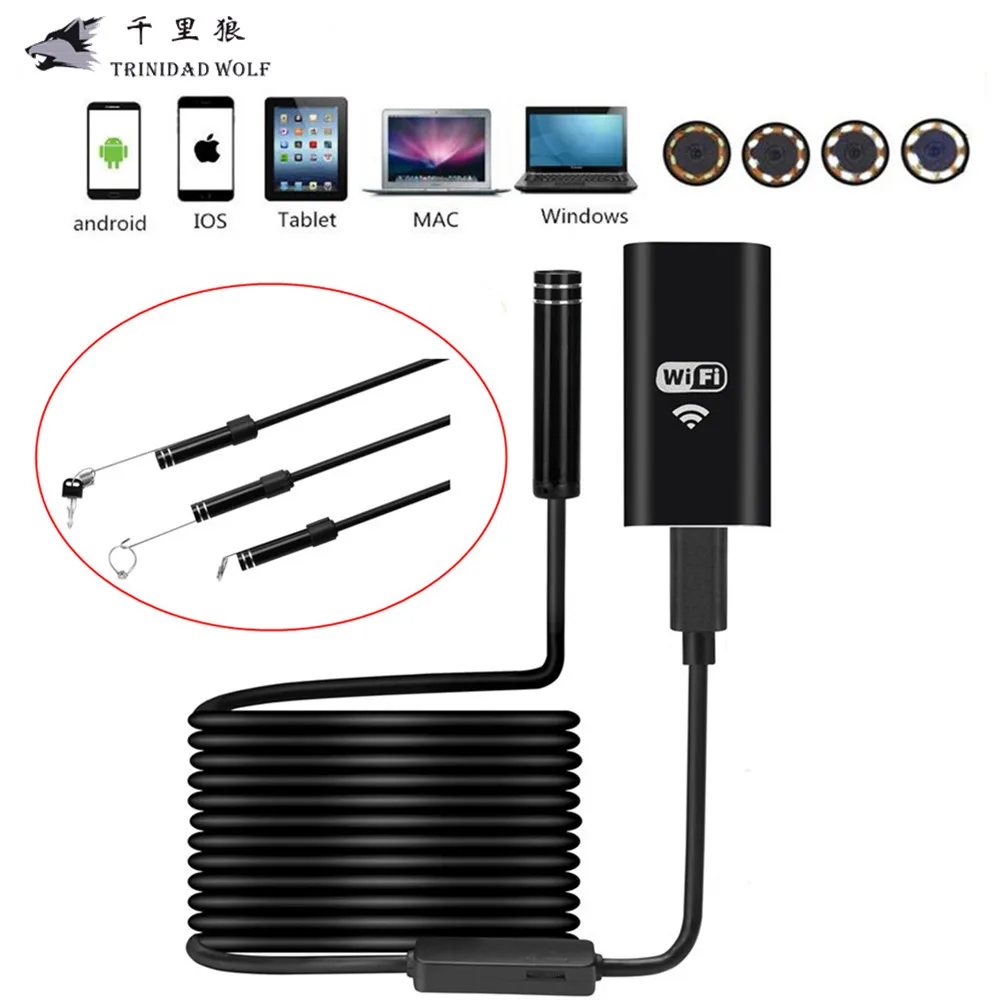 bilder für TRINIDAD WOLF Wifi Endoskop Kamera Android Iphone Endoskop Wasserdichte Kamera Endoskopische Halbstarre Festrohr iOS Endoskop bilder für TRINIDAD WOLF Wifi Endoskop Kamera Android Iphone Endoskop Wasserdichte Kamera Endoskopische Halbstarre Festrohr iOS Endoskop