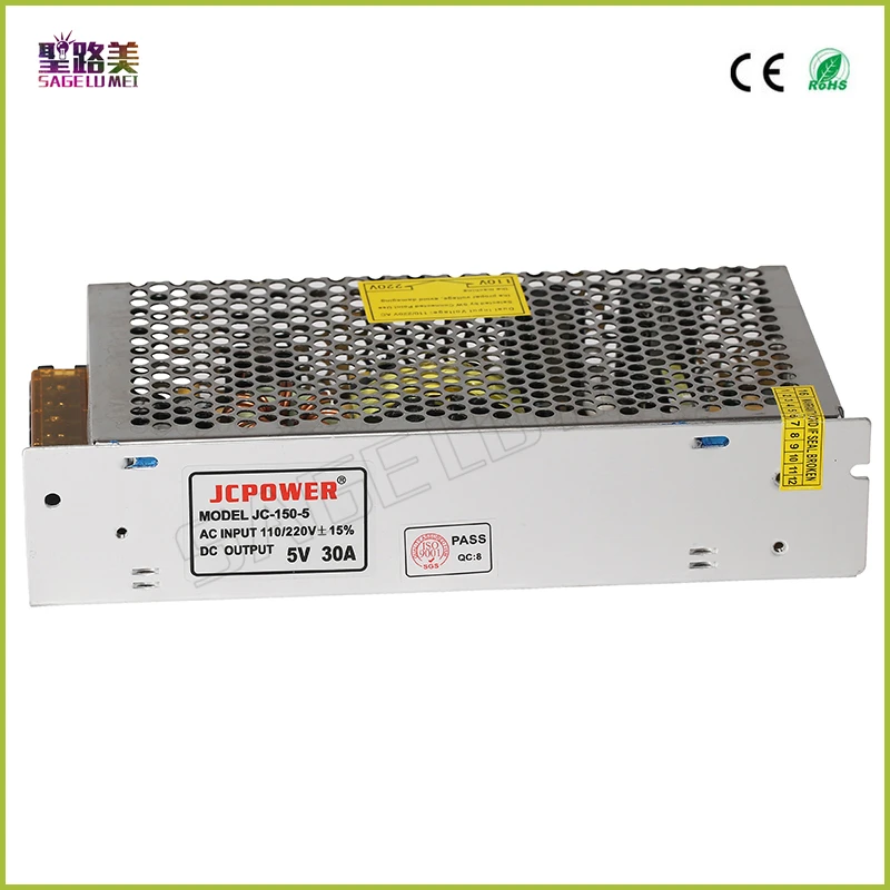 5V 30A 150W AC/DC Universal Regulated Switching Power Supply DC5V Voltage Transformer Switch for CCTV PSU led strip | Лампы и