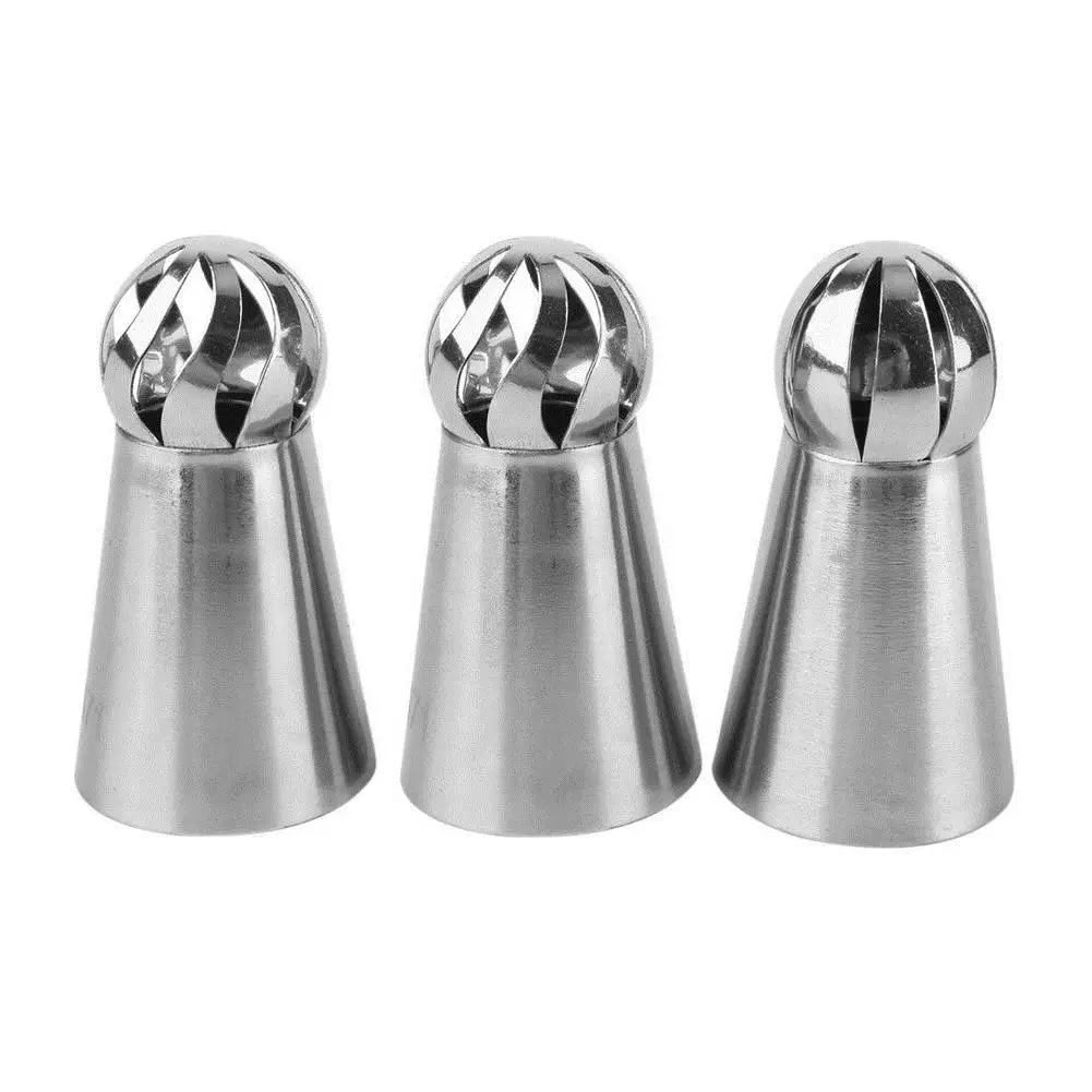 

RODE 3PCS Pastry Cake Decorating Nozzles Tips Set Kit for Icing Piping Bag Tool