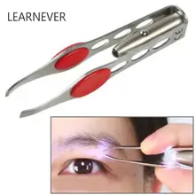 Details about Handy Tweezer With LED Light For Facial Hair Removal Eyebrow Eyelash Makeup Tool DJ0342