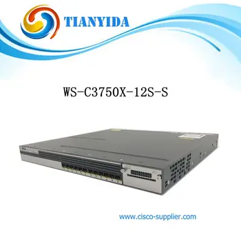 Günstig Neue Versiegelt WS-C3750X-12S-S Catalyst C3750X 12 Port Gigabit SFP Ethernet Schalter Kostenloser Versand
