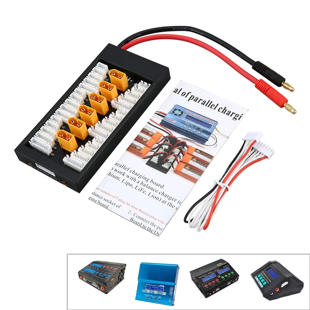 LiPo Battery Balance Charging Board Plate Compatible with 2 6S Parallel