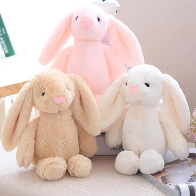 

25 Cm Soft Bunny Rabbit Plush Toy Placating Toys for Children or Easter Animal toys baby Sleeping mate Stuffed toys