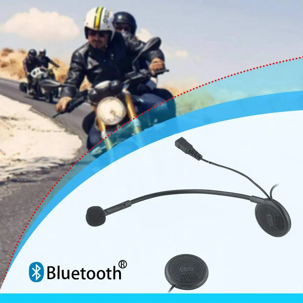 Гарнитура Aileap для мотоциклетного шлема Bluetooth беспроводные наушники с микрофоном