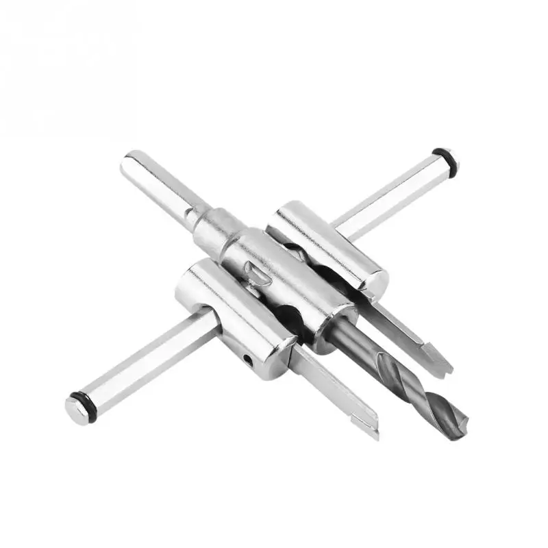 30 120mm Adjustable Silver Circle Hole Saw Drill Bit Set Circle Hole