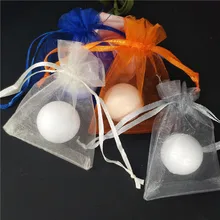 50 шт., Сумка из органзы, тонкие однотонные сумки, 16*22 см, милое украшение с индивидуальным логотипом, Детская конфетная упаковка, новейший дизайн, упаковка ювелирных изделий, сумка 5Z