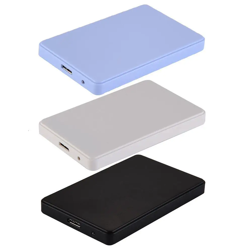 3 Colors 2.5" USB 3.0 SATA HD Box 1TB HDD Hard Drive External Enclosure Case Support Up to 2TB Data transfer backup tool