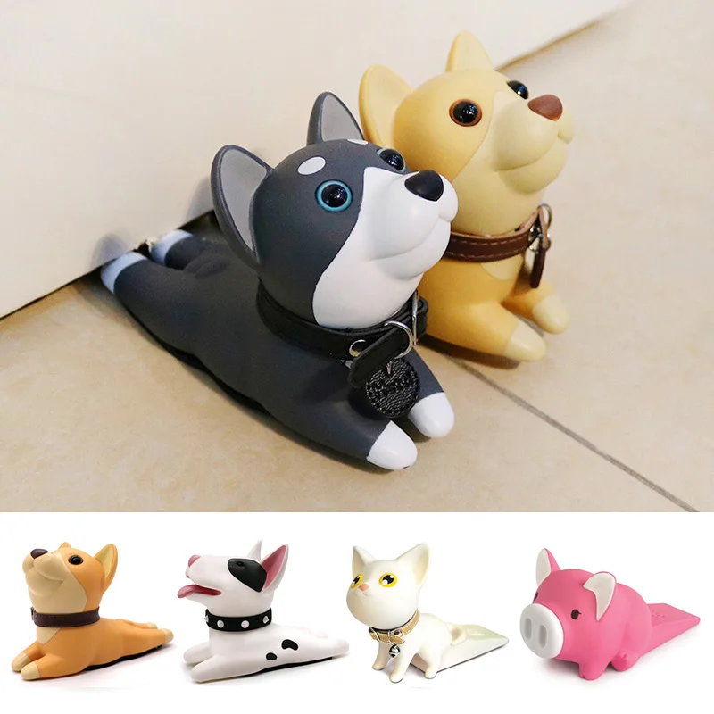 

Cute Dog Cat Door Stopper Doorstop Door Wedge Cartoon Puppy Doors Stop Strong Grip Slip Resistant LO88