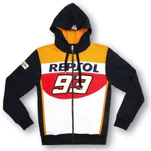 Новый 2015 Официальный 93 Марк Маркес REPSOL 93 Мотоцикл Motogp Толстовки Хлопок Кофты Moto gp Спортивной