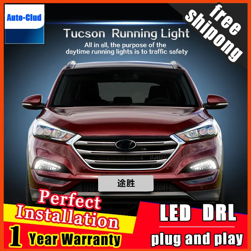 Для 2015-2016 Hyundai ДХО Туксон Туксон 2015 сигнала поворота LED дневного света DRL автомобилей противотуманной фары функция Автомобильный 2 Для 2015-2016 Hyundai ДХО Туксон Туксон 2015 сигнала поворота LED дневного света DRL автомобилей противотуманной фары функция Автомобильный 2