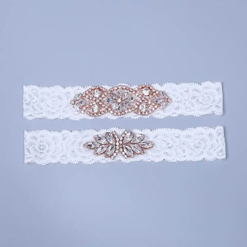 Комплект свадебной подвязки 2019 Свадебная подвязка набор кружева подвязка набор кристалл горный хрусталь жемчуг Свадебная подвязка