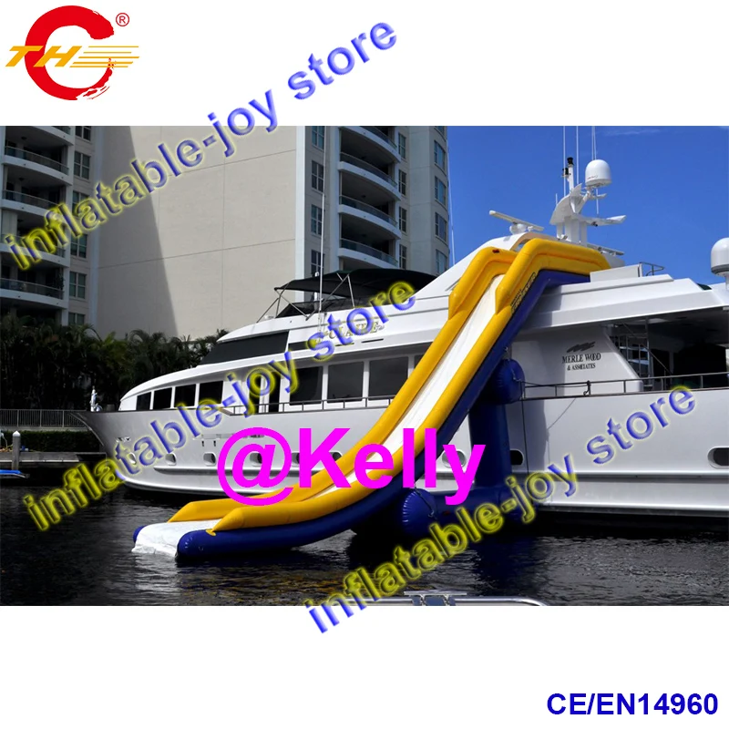 Free air shipping big inflatable yacht slides, high quality Inflatable