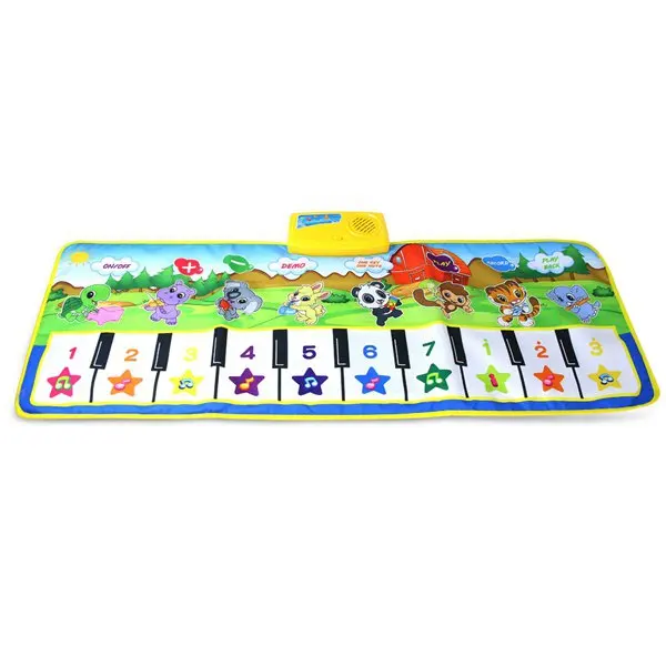 Piano Keyboard Dancing Mat Electronic Funny Animal Press Carpet Musical Blanket Baby Toys For Kids Toddler