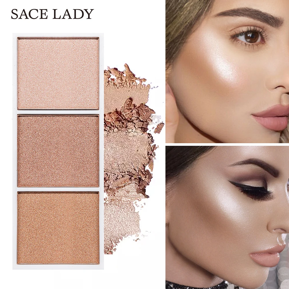 

1PC 4 Colors Highlighter Palette Makeup Face Contour Powder Bronzer Make Up Blusher Professional Blush Palette Cosmetics TSLM2